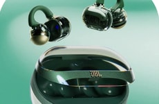 Emerald-Hued Open-Ear Earbuds