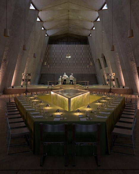Immersive Brutalist Dining