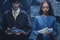 Denim Suede Sneakers Image 1