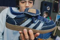 Denim Suede Sneakers Image 2