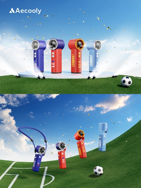 Soccer-Themed Cooling Device Campaigns