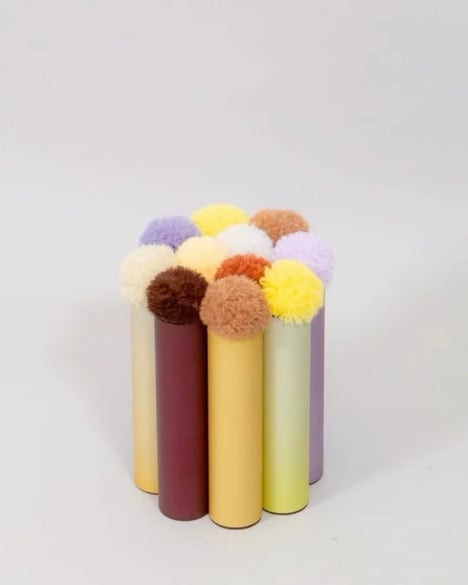 Pom Pom Aluminum Stools