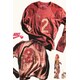 Rapper Red-Tinted Streetwear Image 1