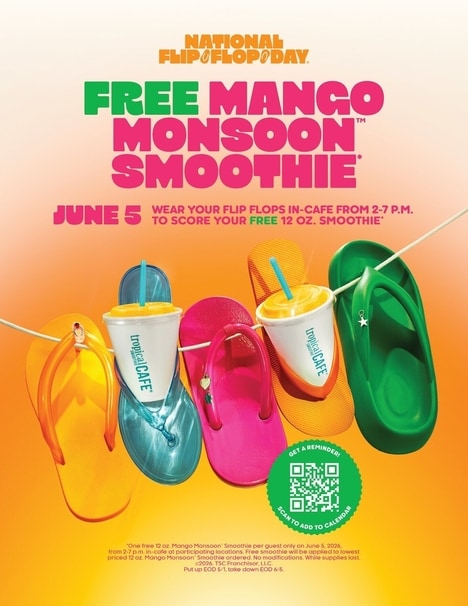 Flip Flop-Inspired Beverage Promotions