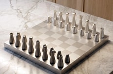 Minimalist Aluminum Chess Sets