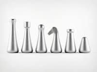 Minimalist Aluminum Chess Sets Image 2