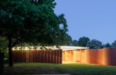 Snaking Brick Pavilions