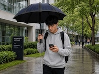 Solar Charging Umbrellas