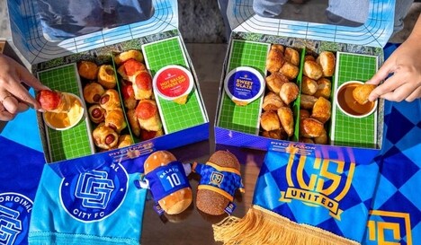Shareable Soccer Pretzel Snacks