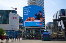Glitching Movie-Inspired Banking Billboards