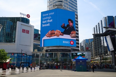 Glitching Movie-Inspired Banking Billboards