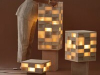 Eggshell Block Lamp