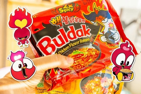 Flame-Topped Noodle Mascots