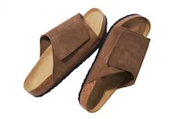 Minimal Suede Sandals Image 2