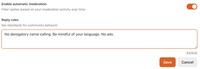 Comment Moderation Rules Image 1