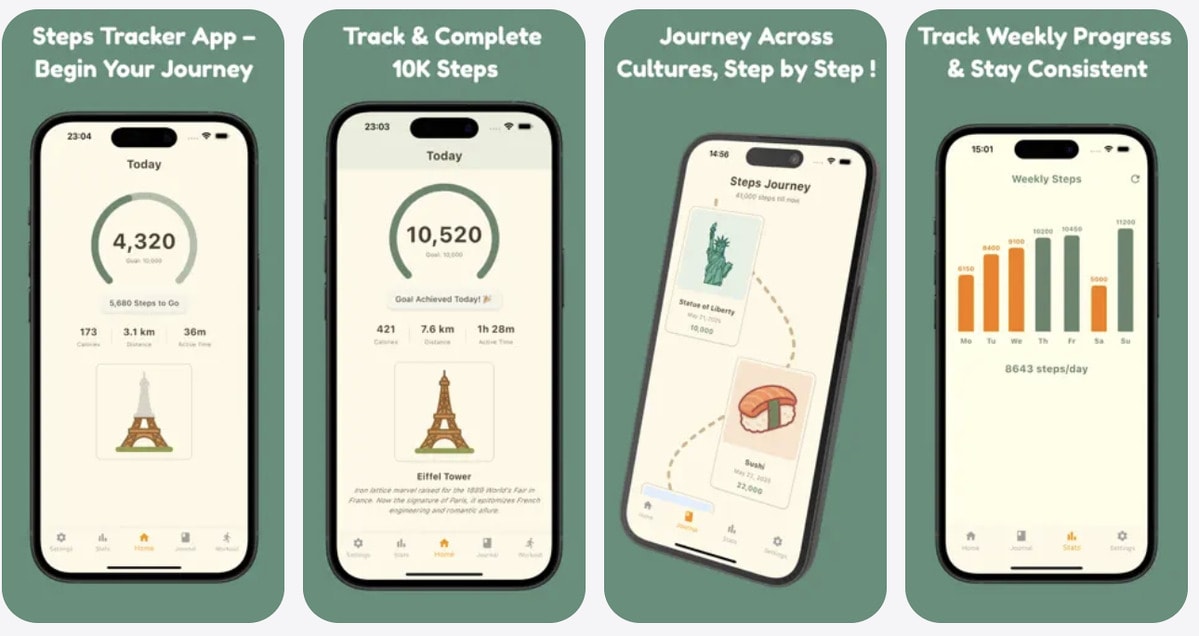 Walking Tracker Apps: Step Journey Rewards Daily Walking Goals With ...