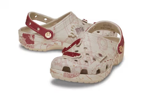 Sleek Map-Printed Clogs
