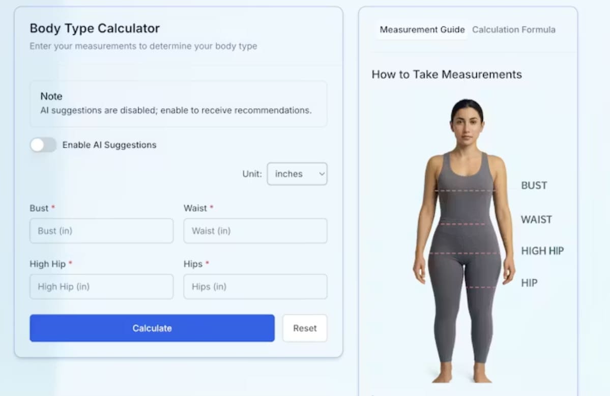Body Type Personalization Tools: Discover Your Body Type in Seconds ...