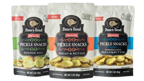 Pouch-Packaged Pickle Snacks