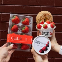 Premium Strawberry Bagel Spreads Image 1
