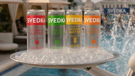 Transparent Vodka Water Cans