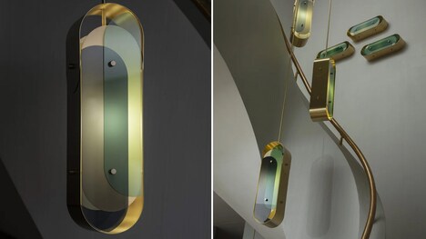 Sculptural Layered Light Designs