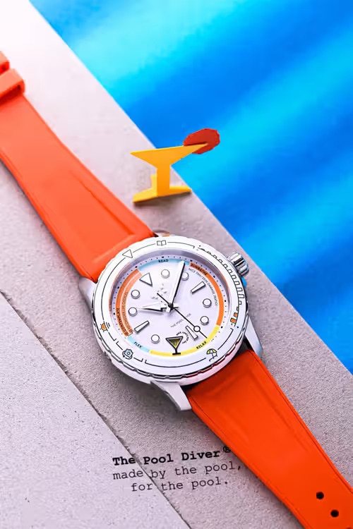 Bright Poolside Diver Watches