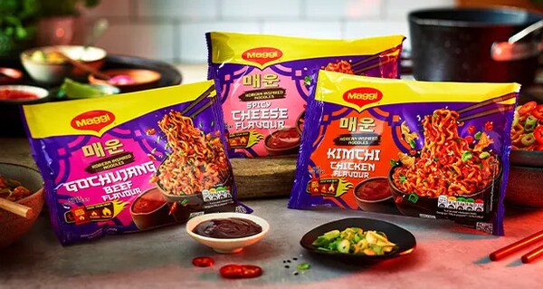 Prepackaged Korean Cuisine Noodles