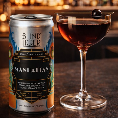 Non-Alcoholic Canned Manhattan Cocktails