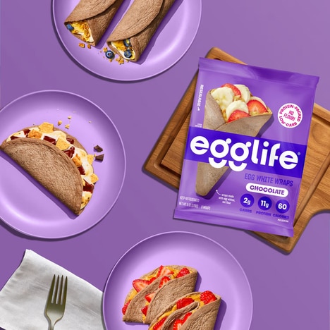 Chocolate Egg White Wraps