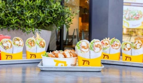 Salad-Packed Sandwich Wraps