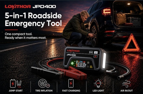 Five-In-One Roadside Emergency Tools