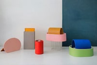 Leather Offcut Lamps Image 1