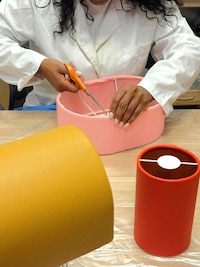 Leather Offcut Lamps Image 3