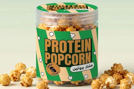Caramel-Covered Protein Popcorns