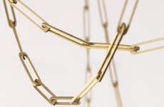 Chain-Hung Glass Pendants