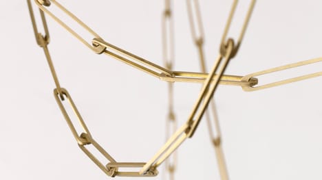 Chain-Hung Glass Pendants