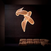 Fabric-Wrapped Pendant Lights Image 2