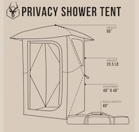 Collapsible Camping Bathroom Tents Image 7