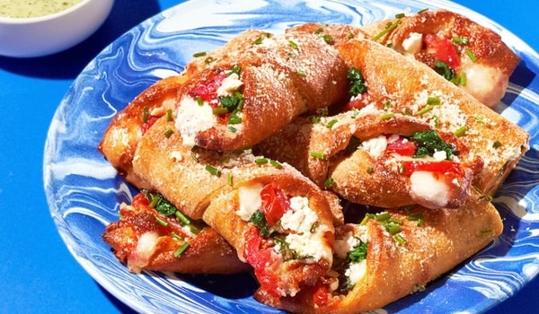 Feta-Filled Pizza Rolls