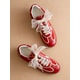 Cherry Red Lace-Up Sneakers Image 2