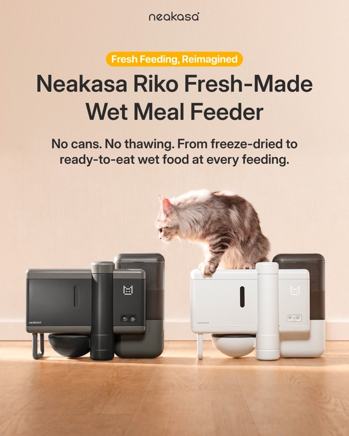 Food-Preparing Cat Feeders : Neakasa Riko Fresh-Made Wet Meal Feeder