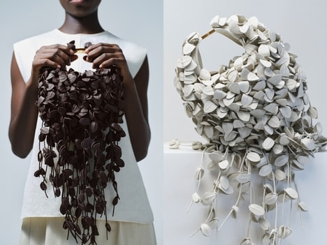 Handcrafted Leaf-Motif Handbags