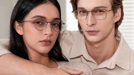 Undulating Titanium Eyewear