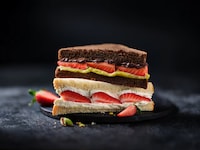 Chocolate-Pistachio Sandwiches Image 1