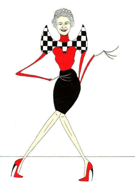 Skinny Queen Caricatures