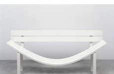 Bendy Blanche Benches