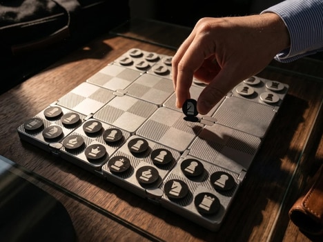 Portable Titanium Chess Sets
