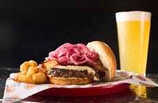 Patriotic Tri-Colored Burgers