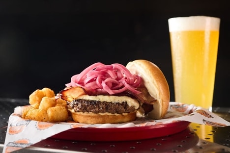 Patriotic Tri-Colored Burgers